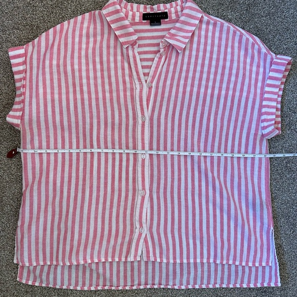 Sanctuary Pink and White Striped Button-Up - Picture 9 of 10